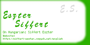 eszter siffert business card